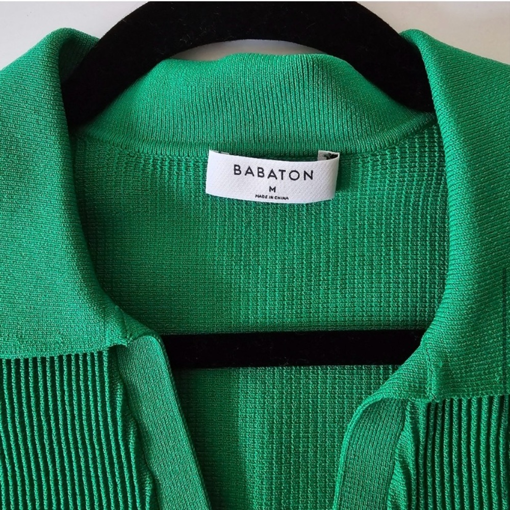 Babaton Sculpt Knit Polo Top - M - Picture 5 of 5